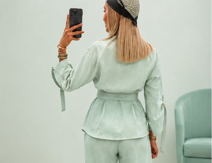 Mint Green formal set image 3